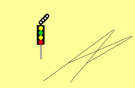 feather route indicator at junction